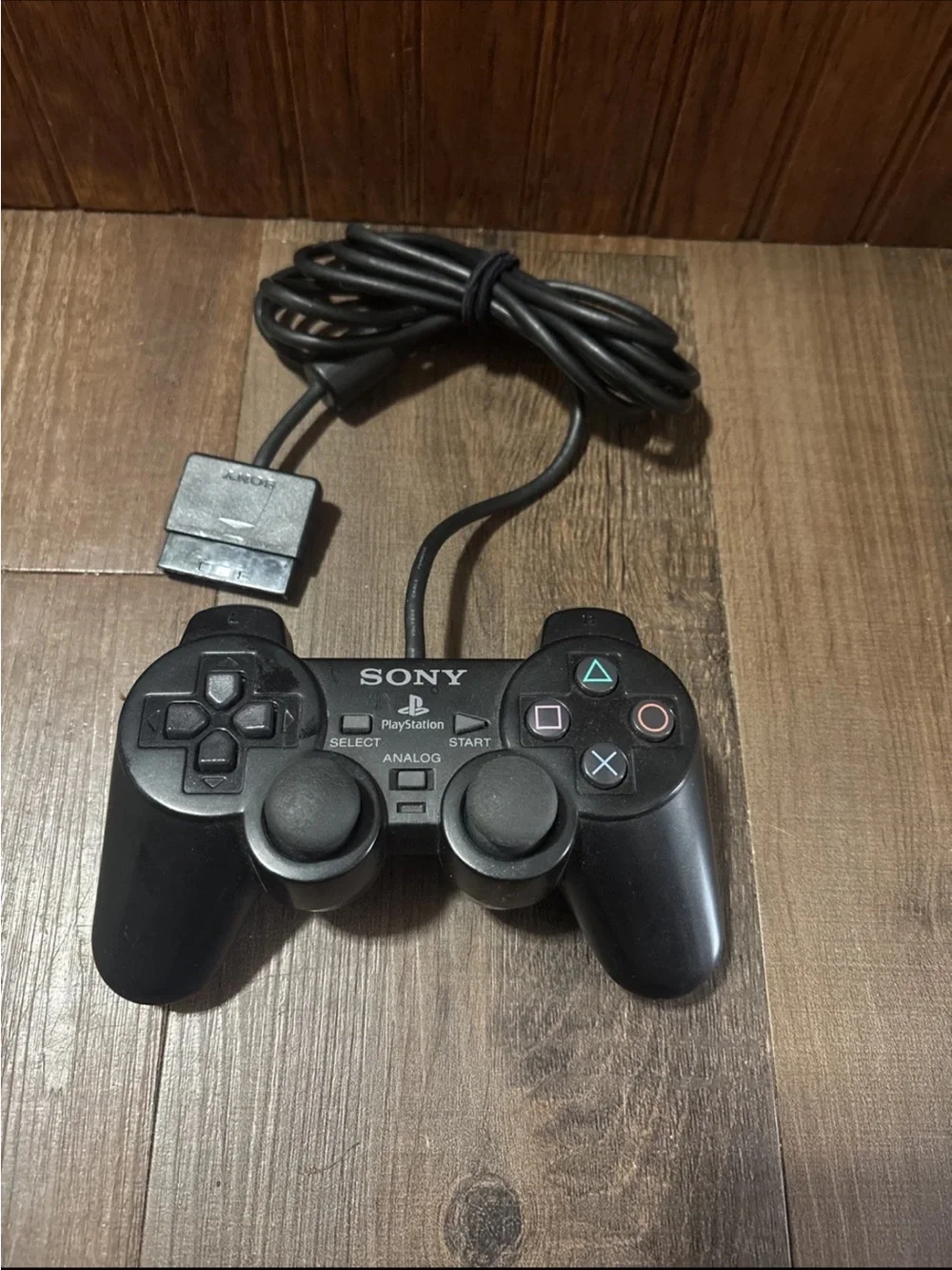 Sony Black PlayStation Dual Analog Wired Controller